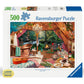 Ravensburger 500-Piece Cozy Glamping Puzzle | Large Format | Vibrant Cardboard | Multi-Color | Model 12000825
