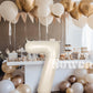 Suwen 40 Inch Cream White Large 7 Number Balloons Big Foil Helium Number Balloons 0-9 Jumbo Happy 7Th Mylar Birthday Party Decor