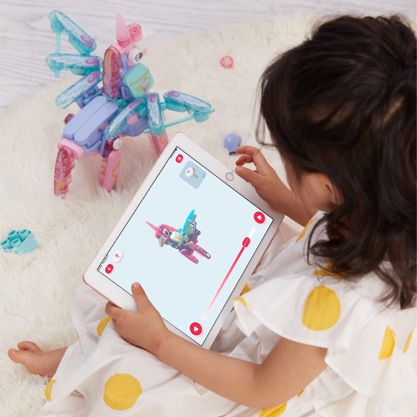 BOTZEES GO! Unicorn Toys, Unicorn Robots for Kids, Building & Electric Remote Control Toys, STEM Learning Toys for Kids Ages 3+,