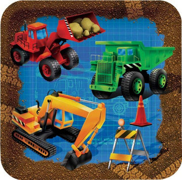 8-Count Square Paper Dinner Plates, Under Construction