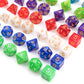 10 X 7 Polyhedral Dice Set (70 Pieces) for Dungeons and Dragons DND RPG MTG Table Games D4 D6 D8 D10 D% D12 D20 with 10 Pack Bla