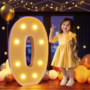 Imprsv 3Ft Marquee Light Up Letters O, Large Light Up Letters, Big Marquee Letters For Party Decorations Baby Shower Anniversary