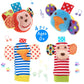 Baby Rattle,Urutoreo Baby Wrist Rattle And Foot Rattles Finder Socks Set, Developmental Soft Animal Rattles Monkey And Elephant