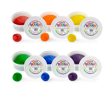 Hygloss Play Modeling Dough - 18Lb. Dough Scented - Safe & Non-Toxic For Kids Arts & Crafts - Party Favors - Classroom Supplies, 6 Assorted Colors