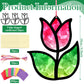 Supervitae 24 Sets Tulip Crafts Kits Mother s Day Crafts Spring Flower Paper Sun Catchers Art Kits DIY Tissue Paper Sign Make Y
