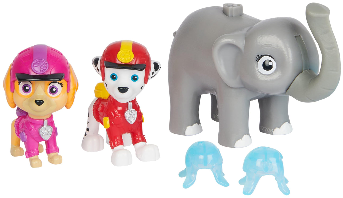Paw Patrol Jungle Pups, Figurines Articul  Es Marshall, Skye & Elephant Avec Lance-Projectile, Jouets Pour Les Garons, Black