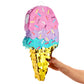 BLUE PANDA - Ice Cream Pinata for Birthday Decorations, Summer Party Supplies (Small, 16.4 x 7.6 x 2.9 In)