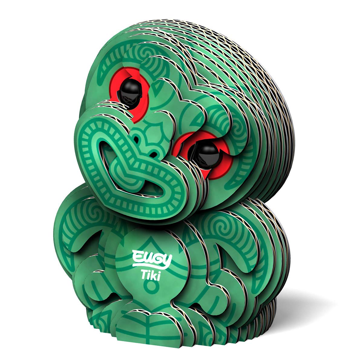Eugy Tiki 3D Puzzle, 24 Piece Eco-Friendly Educational Toy Puzzles For Boys, Girls & Kids Ages 6+