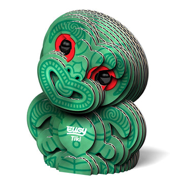 Eugy Tiki 3D Puzzle, 24 Piece Eco-Friendly Educational Toy Puzzles For Boys, Girls & Kids Ages 6+