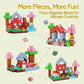 Magnetic Block Set - 111-Piece Magnetic Building Blocks - Ranch Mine Craft Magnetic Blocks Set, Magnetic Blocks For Kids Ages 4,