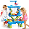 Watudou 4-Tier Sand And Water Table For Kids, Outdoor Splash And Play Activity Set For Boys And Girls Ages 3 4 5 6 7 8 Years, Su