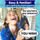 You Wish! Magical Creatures Family Card Game - Easy Card Game For Kids And Adults, Great For Game Night, Modern Twist On Go Fish Meets Uno, Fun For All Ages