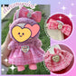 3 Sets Dress for Labubu 17cm Dolls Outfit Set Cute Doll Clothes Suitable for labubu Dolls Accessories Pink White Black Chic Doll Clothing Accessories (No Doll)
