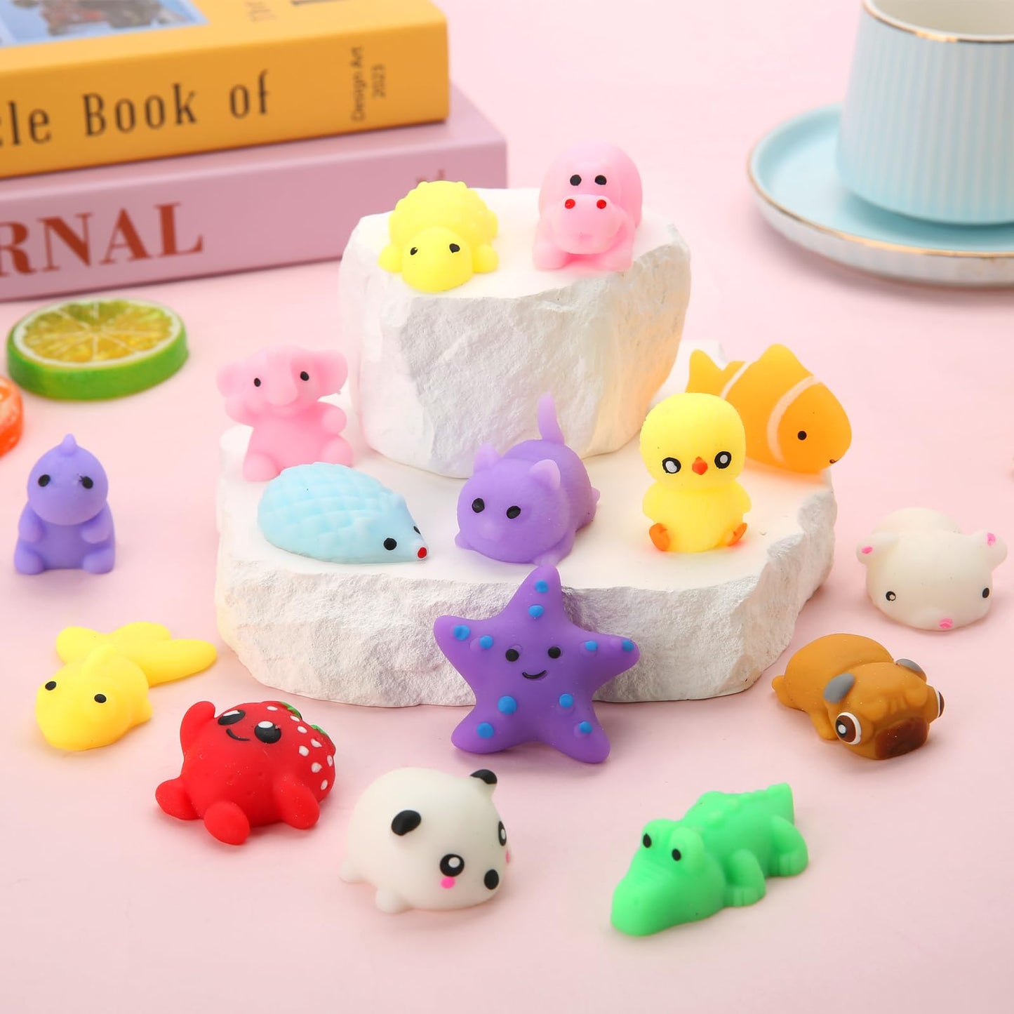 120 Pack Squishy Toys, Kawaii Squishies Party Favors For Kids 4-8 8-12 Treasure Box Toys For Classroom Birthday Xmas Gifts Goodi