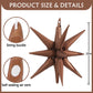TONIFUL 4 Pcs 22" Chocolate Explosion Star Mylar Balloons for Party, Christmas, Birthday, Wedding, Baby Shower Decorations