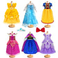 18 Inch Doll Clothes Accessories - 6Pcs Different Princess Costume Dress