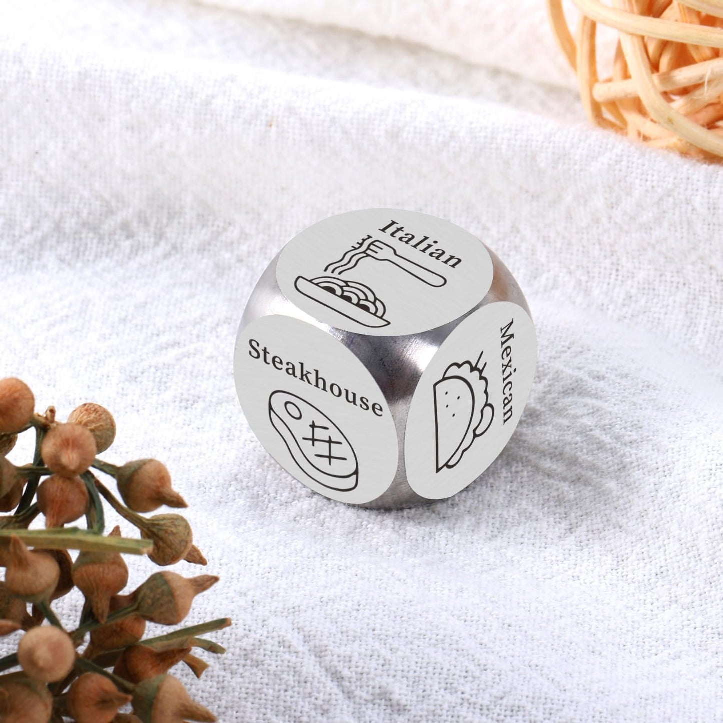 Gag Gifts Food Dice, Valentines Day Gifts, Date Night Ideas Gifts For Husband Wife, Dice Games For Family Party, Funny Dinner Di