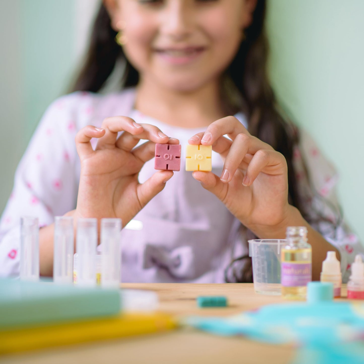 Kiss Naturals - Lip Balm Making Arts & Crafts Kit for Kids - with Organic Safflower Oil, Beeswax, Shea Butter - Stem DIY Body Ca