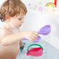 Biubee Bath Toys For Toddlers Age 1-3 - Small Baby Bath Tub Swimming Pool Water Table Toys, Soft Mold Free Water Toys Fun Tactile Training Newborn Gifts, Pink, 3Pack