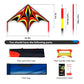 Sgftre Red Large Delta Kites Easy To Fly For Kids Outdoor Activities Ages 4-8
