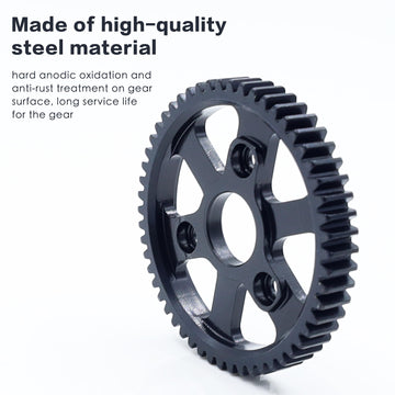 Raflot Hardened Steel 54T Spur Main Gear For 1/10 Traxxas Slash Traxxas Rustler Traxxas Stampede Platinum 4X4 Vxl 2Wd Jato Rally