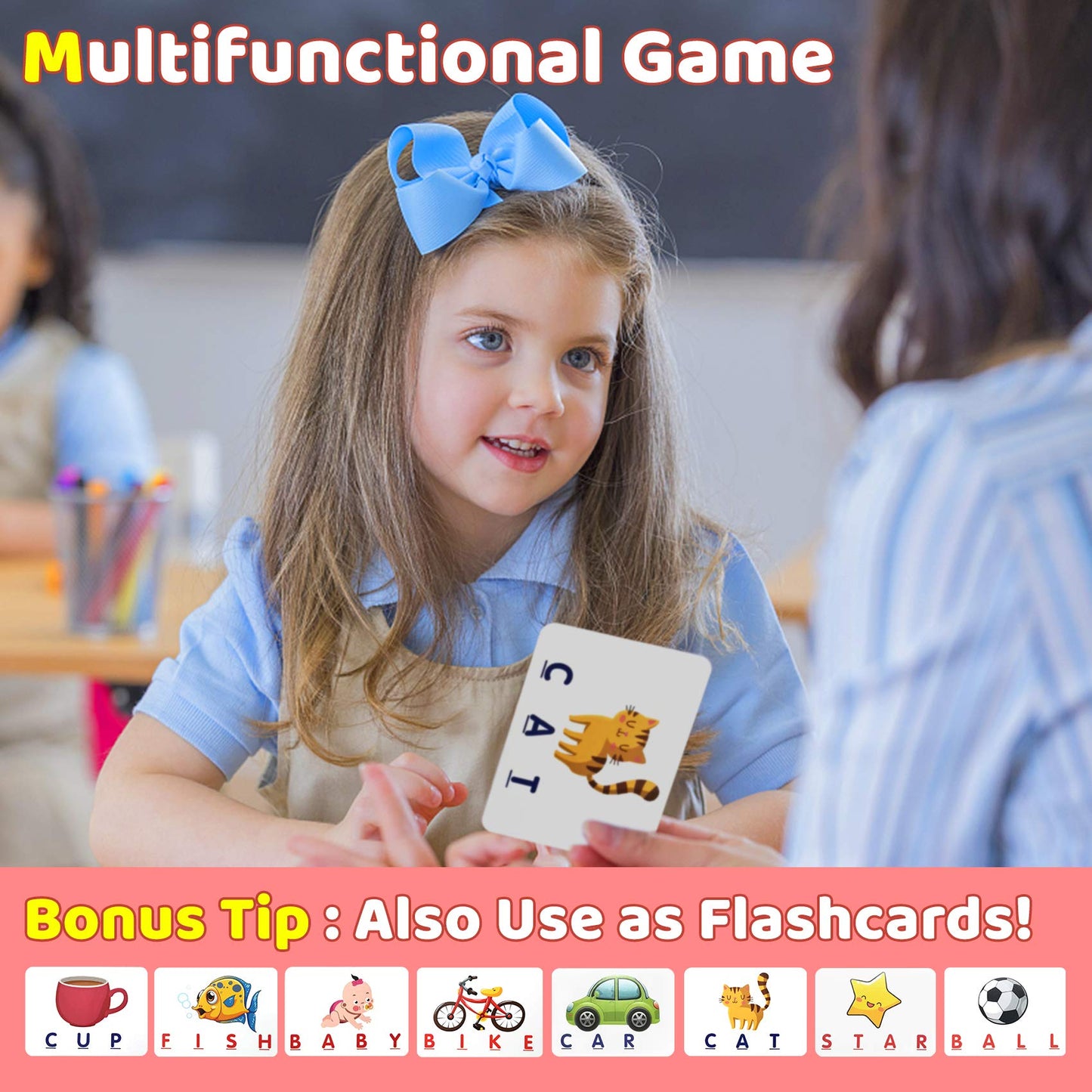 Narrio Educational Toys For 3-5 Year Old Girls Gifts, Matching Letter Game Preschool Abc Learning Toys For Kids Ages 4-8 Years, Christmas Birthday Gifts For Toddler Toys Age 2-4