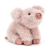 Jellycat Curvie Pig Stuffed Animal, 10 Inches | Farmyard Plush Toy | Classic Children'S Gift