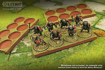 Litko Ring War Unit Tray For 25Mm Circle Bases, Compatible With War Of The Ring (3)