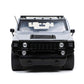 Jada Toys 1:24 Die-cast Hummer H2 Car Model 32310 - Grey, Rubber Material, Perfect for Kids and Adults