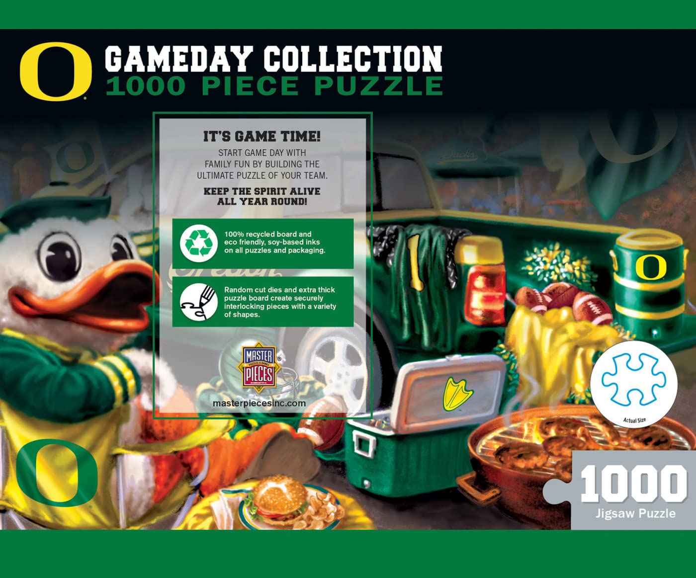 Masterpieces 1000 Piece Jigsaw Puzzle for mature-themeds - NCAA Oregon Ducks Gameday - 19.25x26.75