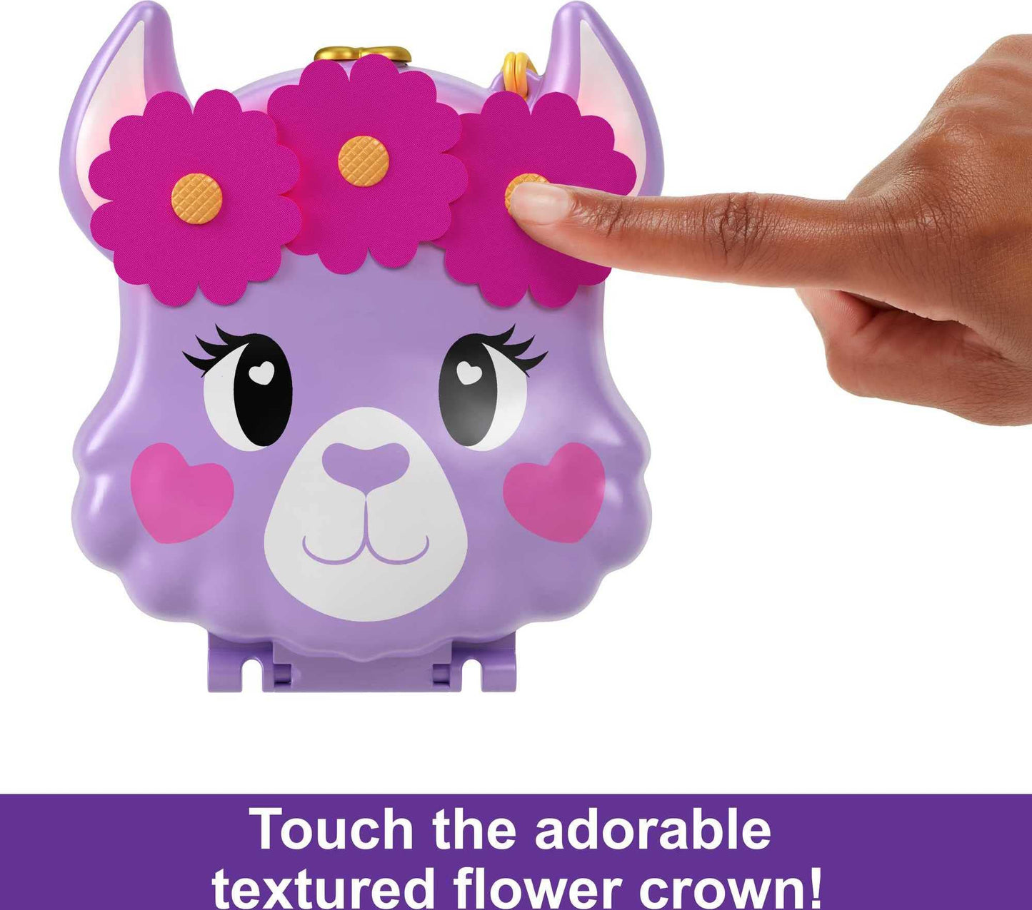 Polly Pocket Llama Camp Adventure Playset with 2 Micro Dolls & 13 Accessories, Multicolor Travel Toy, Model HKV33