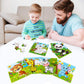 My First Animal Puzzle Adventure, 6 Pack Wooden Montessori Puzzles for Toddlers Ages 3+