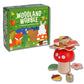 Petit Collage: Woodland Wobble | Wooden Stacking Game for Kids | Roll the Die and Stack the Objects on the Mushroom | Dont let 