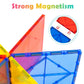 Gemmicc 8 PCS Large Magnetic Tiles - Jumbo STEM Building Blocks for Kids, Colorful Plastic Plates in Red, Blue, Yellow, Green