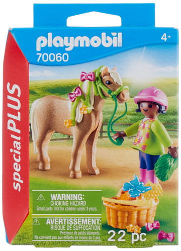 Playmobil 70060 Special Plus Girl with Pony, Multicoloured, One Size, Plastic