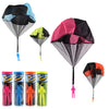 Luobo 4 Pcs Parachute Toy, Tangle Parachute Figures Hand Throw Soliders Square Outdoor Children'S Flying Toys, No Assemble Or Ba