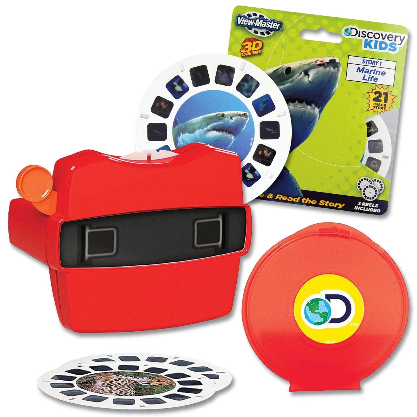 Schylling View-Master & Discovery Kids Reels With Bonus Marine Life Set - 5 Pieces