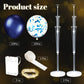 2 Sets Floor Balloon Column Stand Kit With Led Lights 40 Pcs Balloons, Balloon Holder Centerpieces Balloon Tower Stand For Baby Shower Birthday Bridal Wedding Party (Blue)