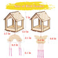 Kids Arts And Crafts For Outdoor,2 Pack Bird Feeder Wind Chime Kits For Children To Build And Paint, Diy Unfinished Wood Stem Pa