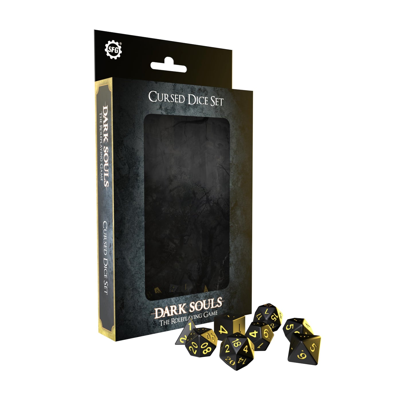 Steamforged Games Dark Souls RPG Cursed Dice Set - Plastic, Model SFDS-RPG030