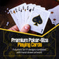 Cyberpunk Gold Playing Cards by Elephant - Unique Cardistry Deck for Kids & Adults, Includes Card Game e-Book, Perfect for Poker