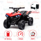 Kids ATV 4 Wheeler, 6V Ride on Toy with 1.8MPH Max Speed, Wear-Resistant Wheels, Music & Foot Pedal, Battery Powered Electric Qu