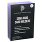 Platinum Protectors Semi-Rigid Card Holders for Graded Card Submissions for Standard Trading Cards (50 Pack)