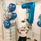 Paticool 40 Inch Blue Number Balloon 7, Large Number Foil Balloons Mylar For Girl Boy Birthday Party Celebration Decorations Sup