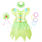 Teuevayl Little Girl Dress Up Trunk Set, 20Pcs Girls Pretend Play Princess Role Play Costumes Set, Singer, Princess, Fairy Costu