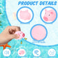 Kymqlyw 100 Pcs Rubber Pig Bath Toy Bulk Mini Pig Toys Float And Squeak Pig Toy Pink Piggy Bathtub Toys For Baby Shower Hallowee