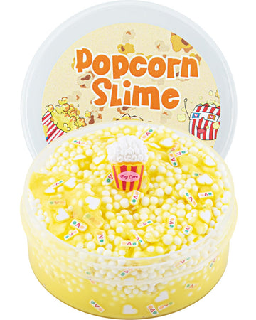 Yellow Popcorn Foam Slime, Good Stretchy And Non-Sticky Crunchy Slime, Slime Party Favors For Girls And Boys Ages 8-12, Slime Se