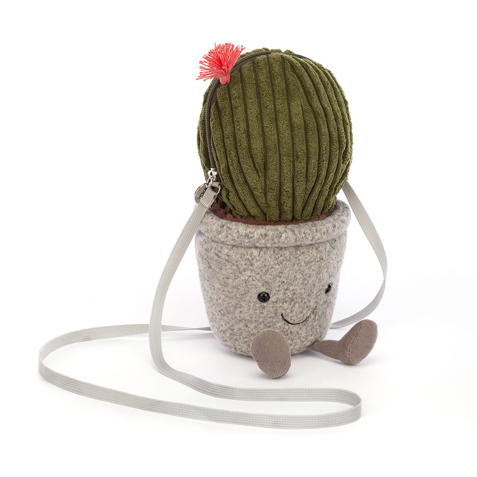 Jellycat Amuseables Cactus Plush Bag, 10.5 Inches - Crossbody And Shoulder Purse - Fun And Unique Handbag
