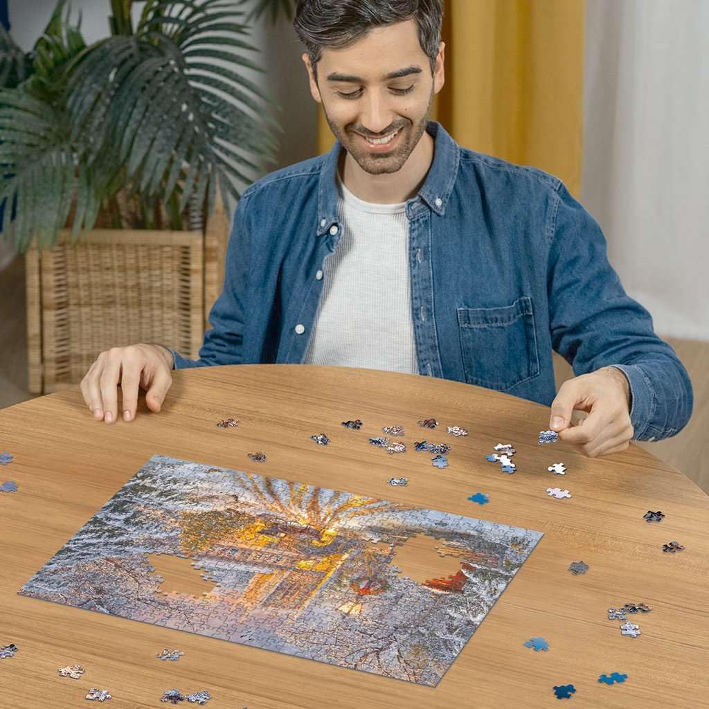 Ravensburger Magical Christmas - 500 Piece Jigsaw Puzzle | Festive & Illuminated Winter Scene | enhanced Quality