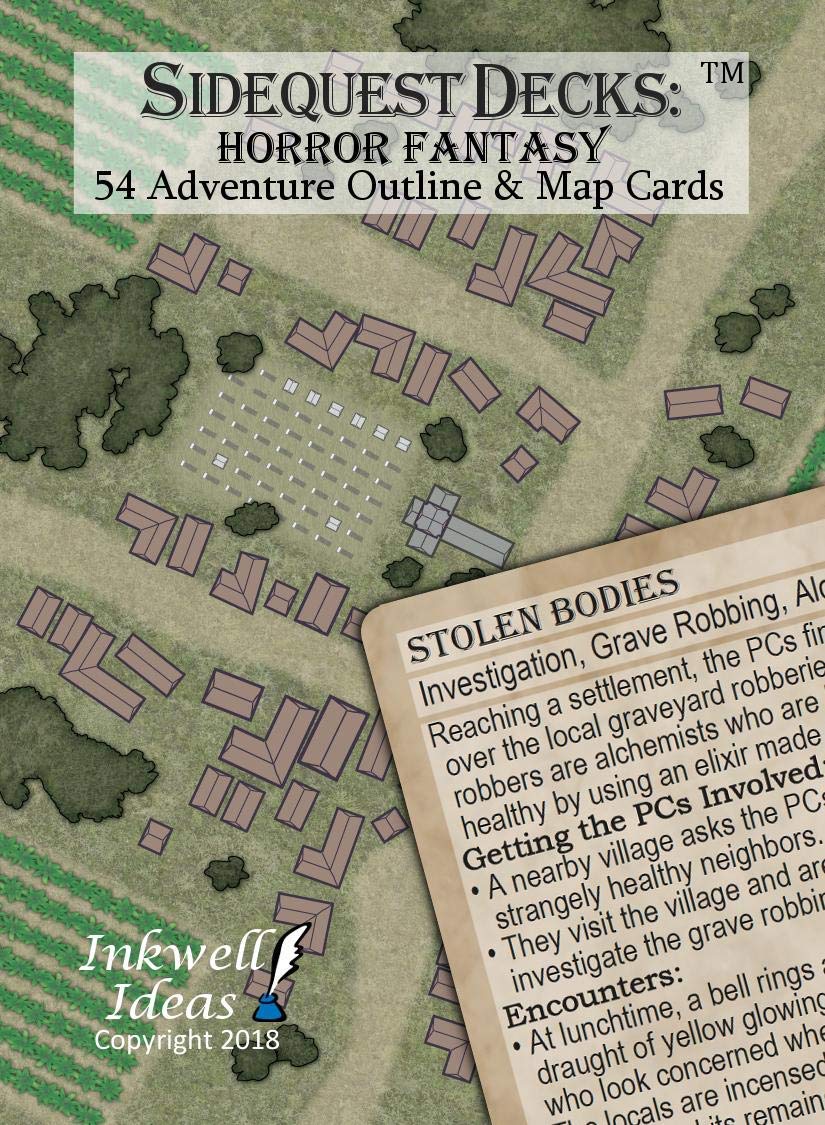 Inkwell Ideas Sidequest Decks: Horror Fantasy